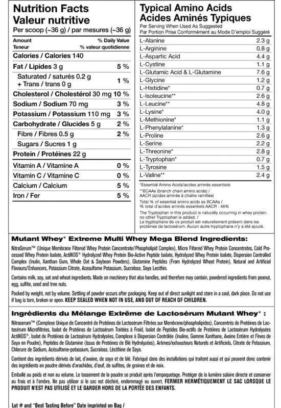 Mutant Whey 5 LB Protein Powder - Image 5