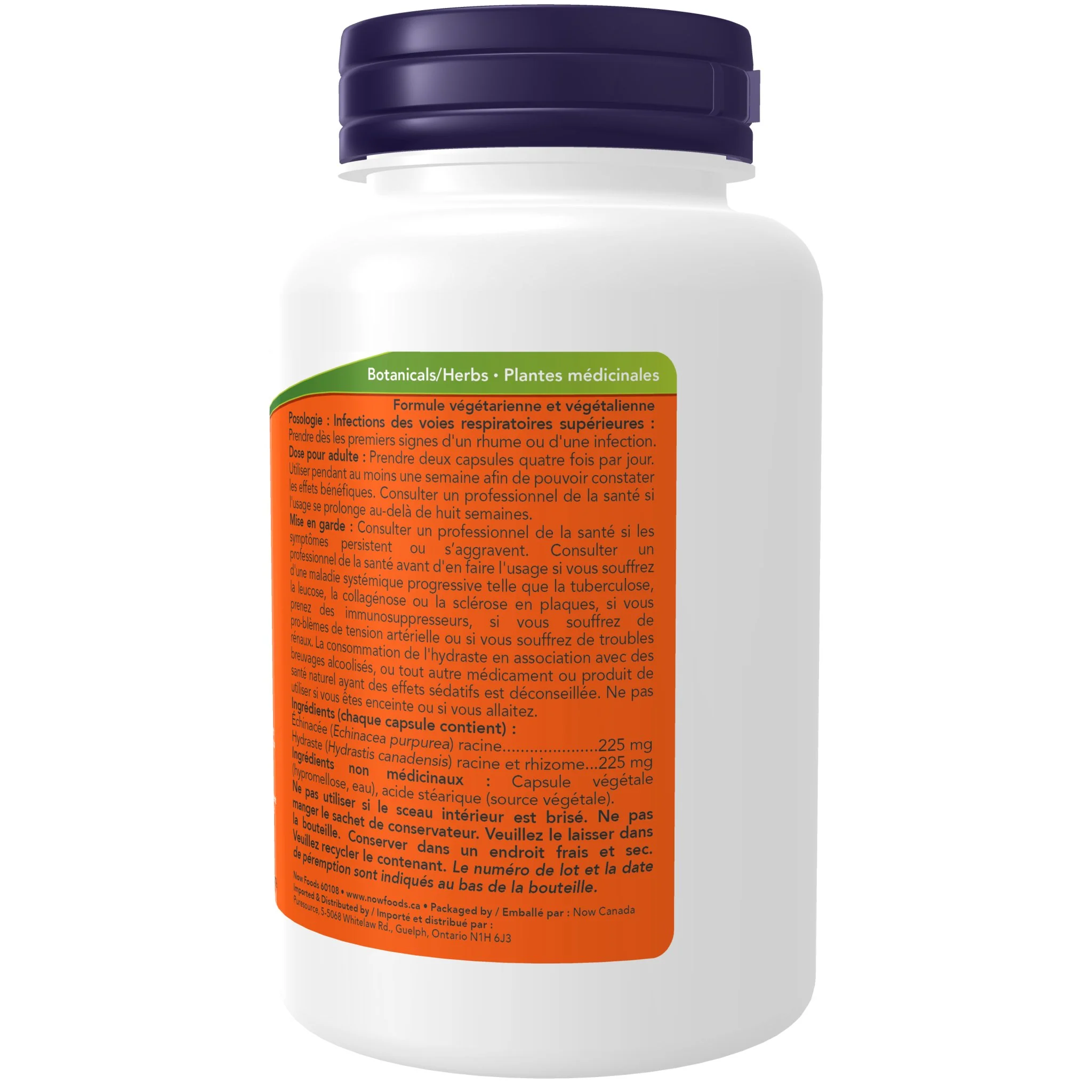 Now Echinacea and Goldenseal 100 Veg Capsules - Image 3