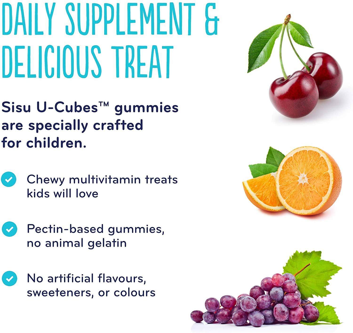 Sisu U-Cubes Children Multivitamin 120 Gummies - Image 3